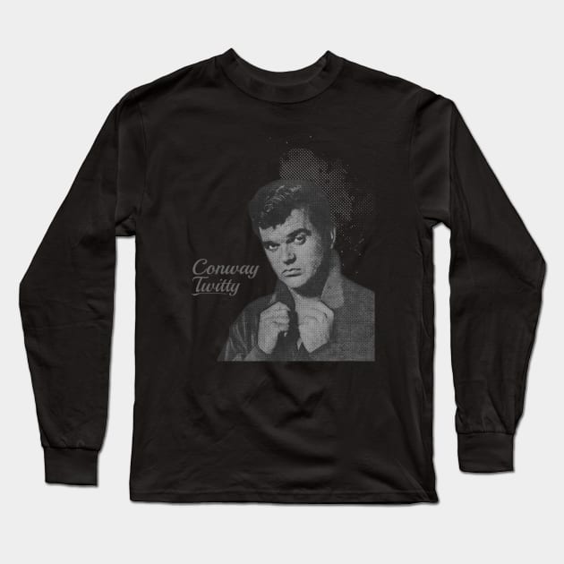 Conway Twitty // illustrations Long Sleeve T-Shirt by Degiab